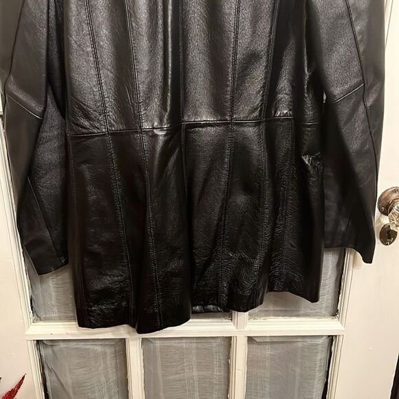 Leather Structured Jacket - Picture 8 of 14